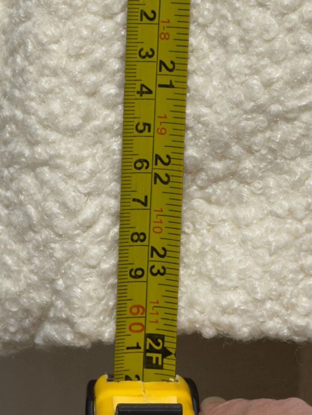 NWT VICI Collection Cream Double Breasted Teddy Bouclé Longline Trench Coat L - Picture 12 of 16